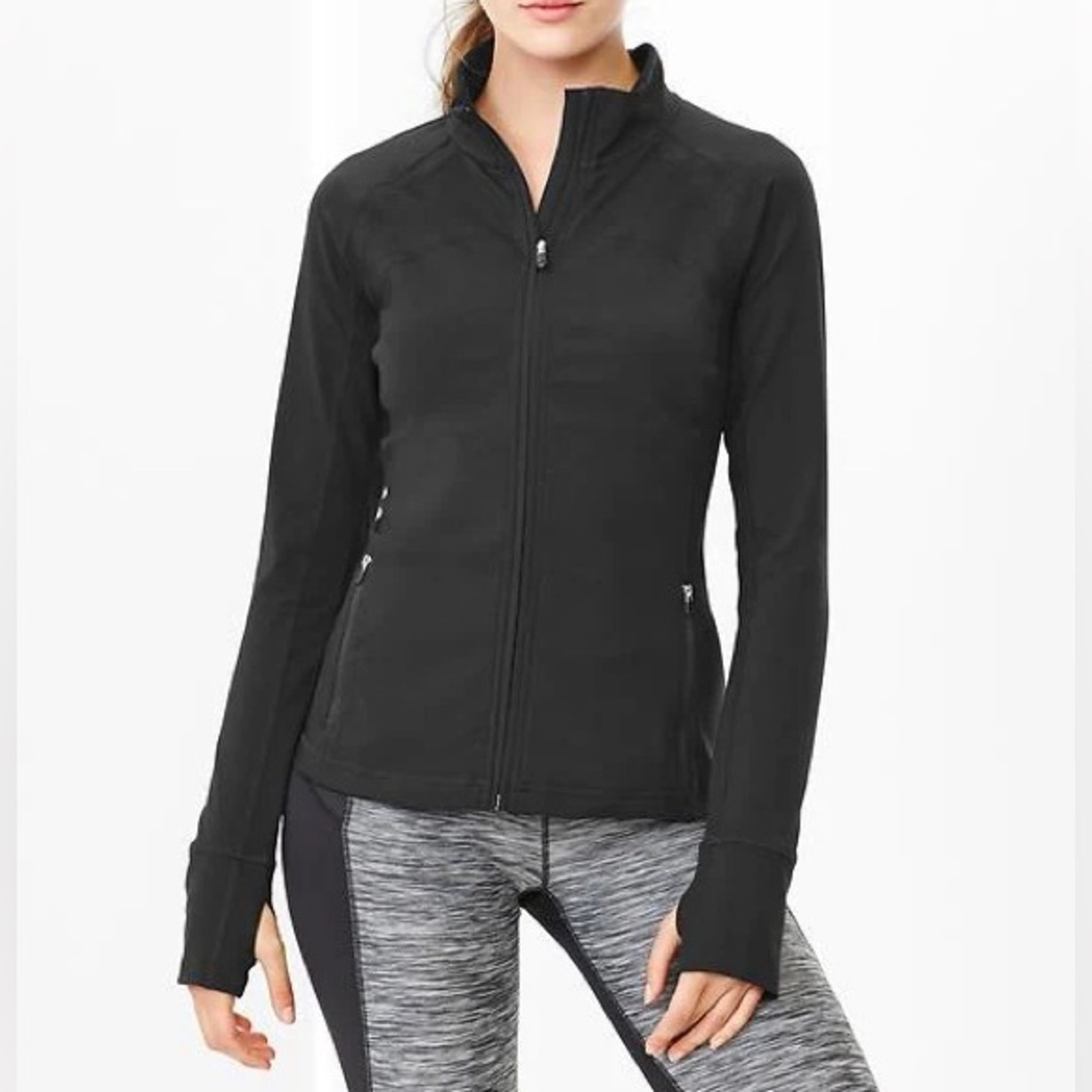 GapBody Active Full-Zip Jacket in Black Size Small